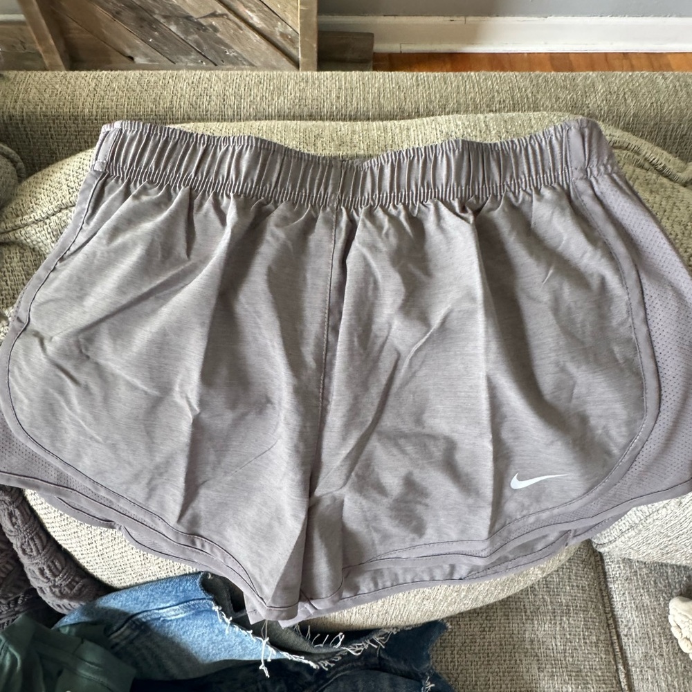 Nike Gray Athletic Shorts Lightweight Breathable